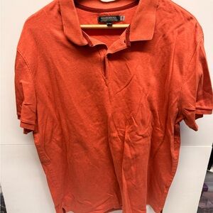 Banana Republic Men's Rust Orange Polo